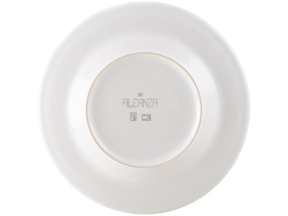 Aparelho de Jantar e Chá 20 Peças Alleanza de Cerâmica Branco e Azul Redondo Sorrento - 11