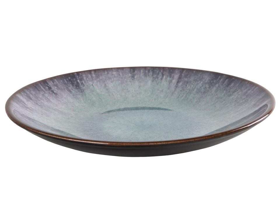 Aparelho de Jantar e Chá 20 Peças Alleanza Redondo Cerâmica Faiança Azul Tye Dye - 4