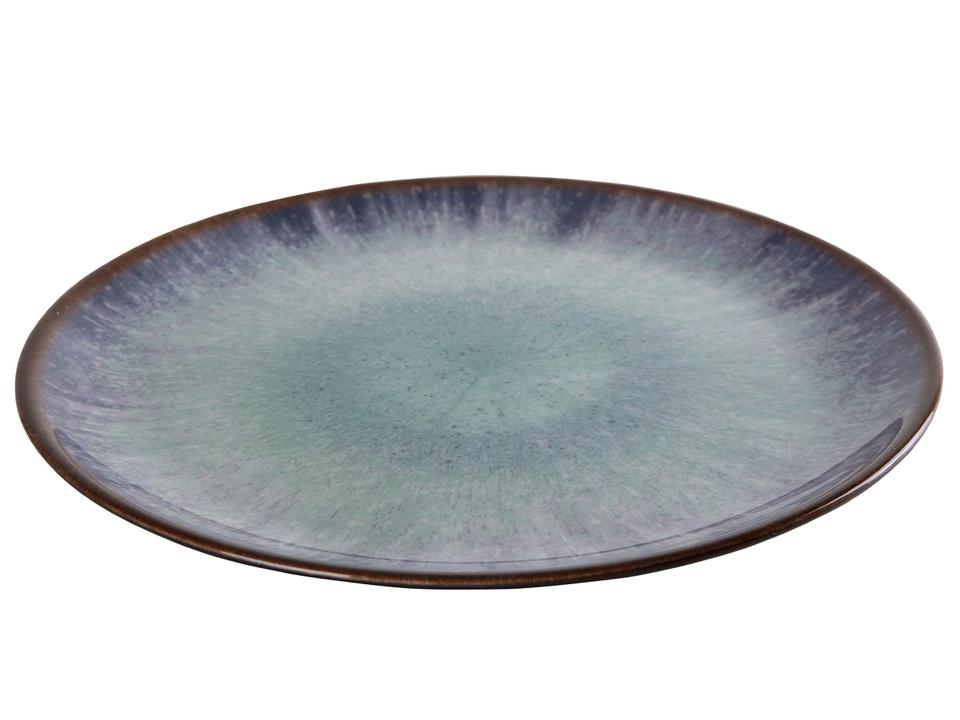 Aparelho de Jantar e Chá 20 Peças Alleanza Redondo Cerâmica Faiança Azul Tye Dye - 5