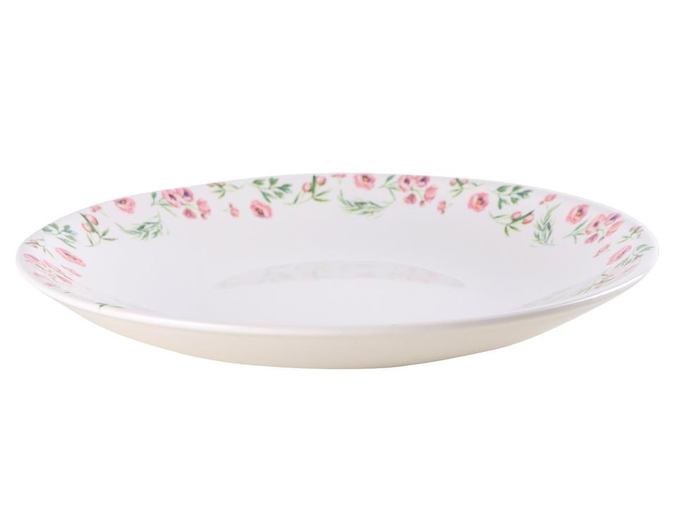 Aparelho de Jantar e Chá 20 Peças Alleanza Redondo Cerâmica Faiança Rosa - 4