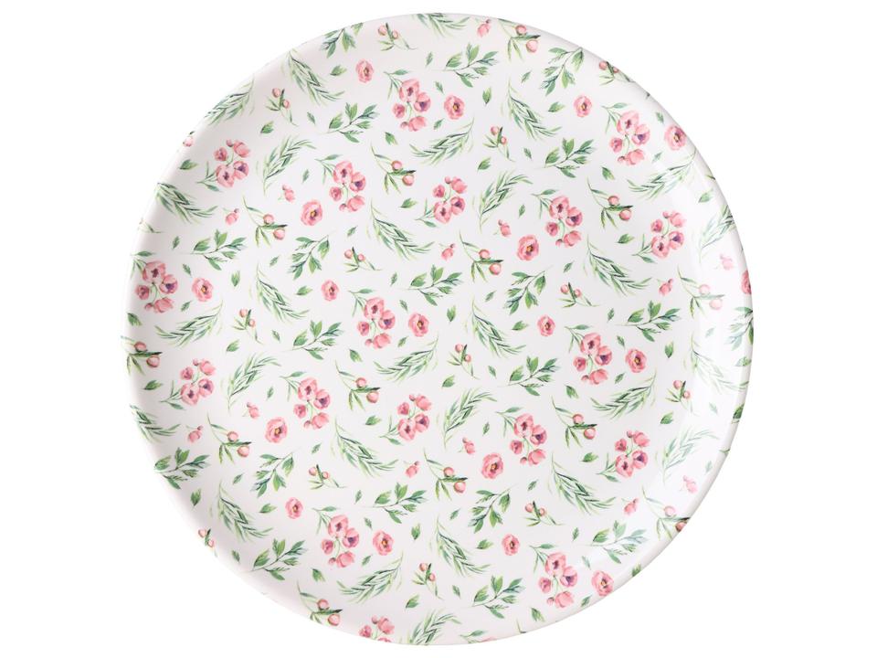 Aparelho de Jantar e Chá 20 Peças Alleanza Redondo Cerâmica Faiança Rosa - 5