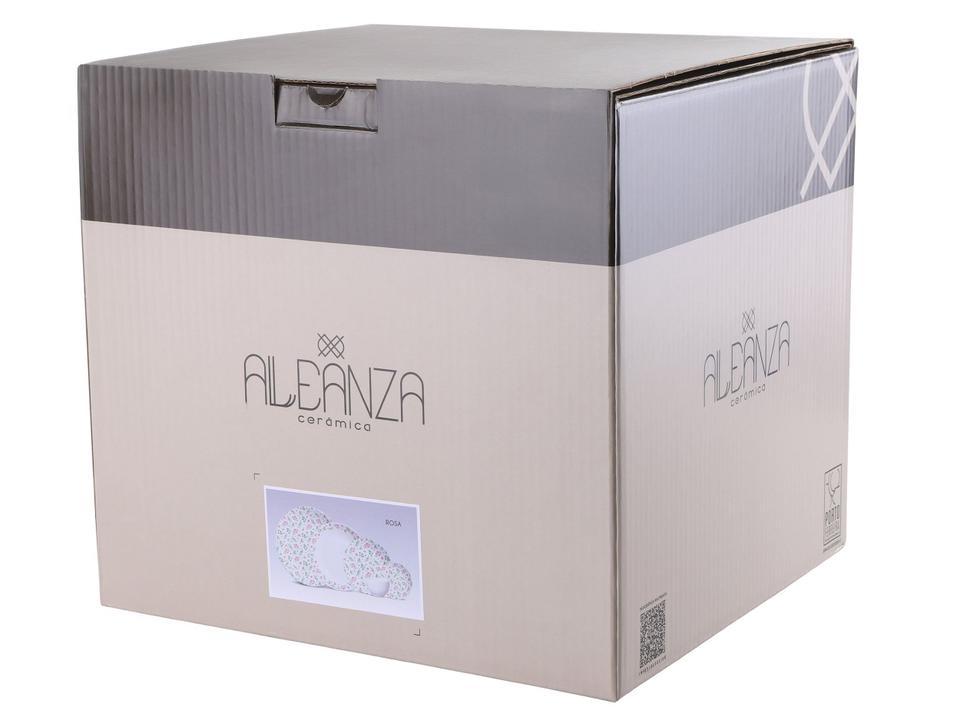 Aparelho de Jantar e Chá 20 Peças Alleanza Redondo Cerâmica Faiança Rosa - 9