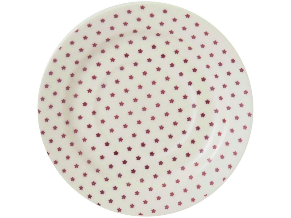 Aparelho de Jantar e Chá 20 Peças Biona de Cerâmica Redondo Branco e Azul Claro Donna Oxford - 7