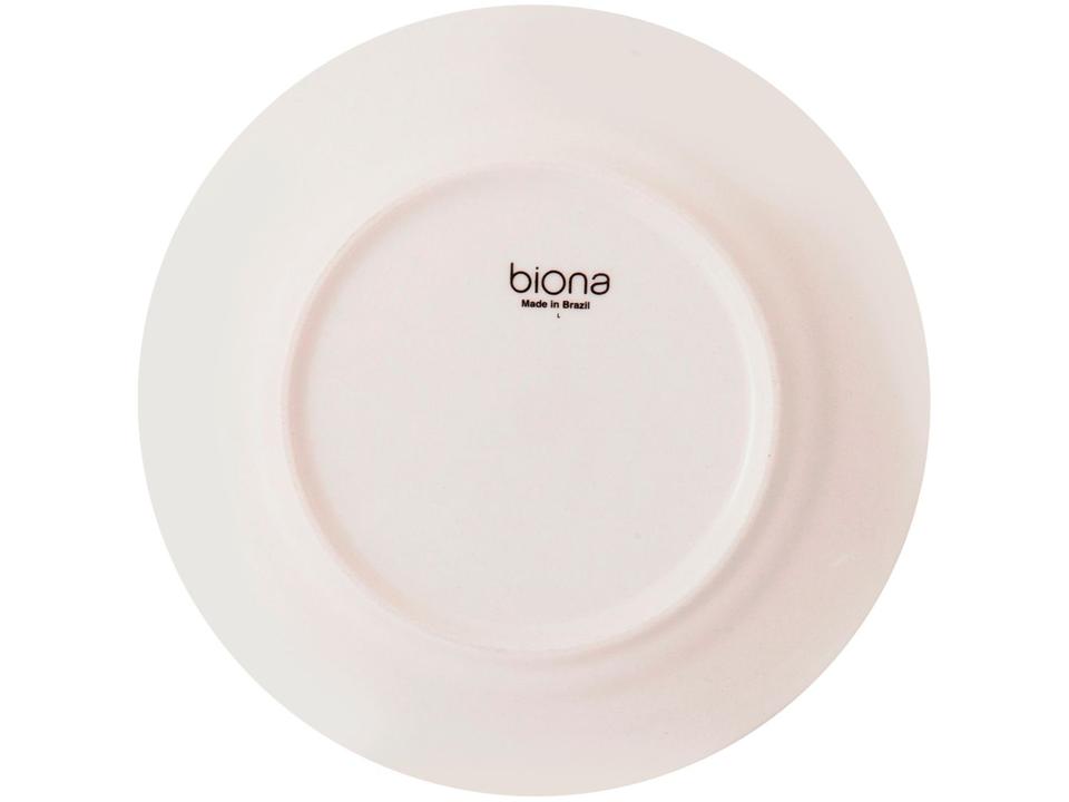 Aparelho de Jantar e Chá 20 Peças Biona de Cerâmica Redondo Branco e Azul Claro Donna Oxford - 11