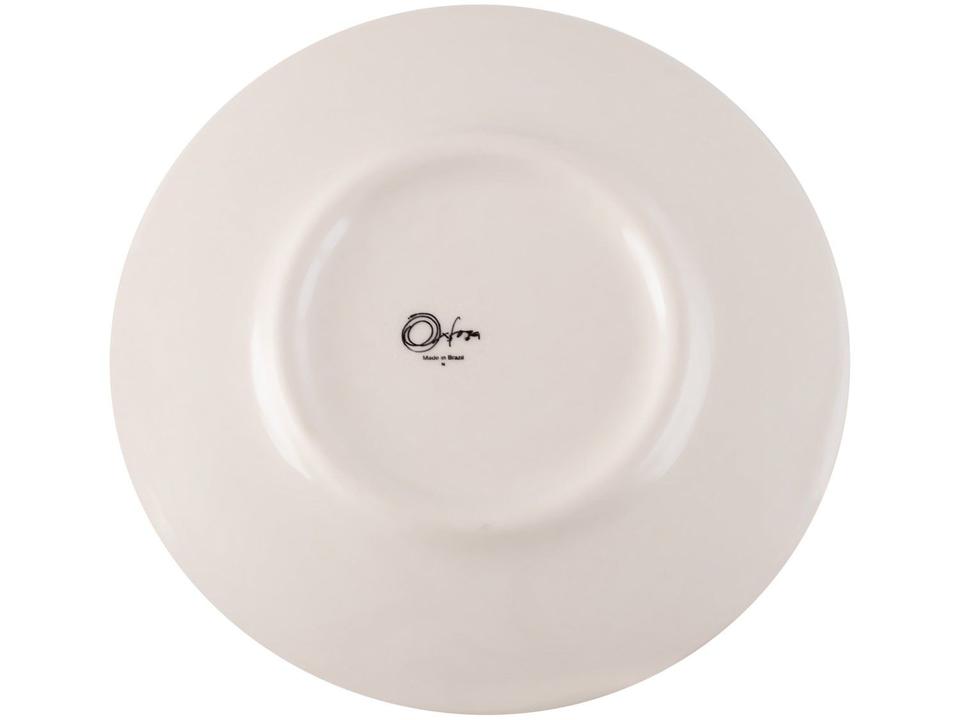 Aparelho de Jantar e Chá 20 Peças Oxford de Cerâmica Bege e Marrom Redondo Unni Brisa - 13