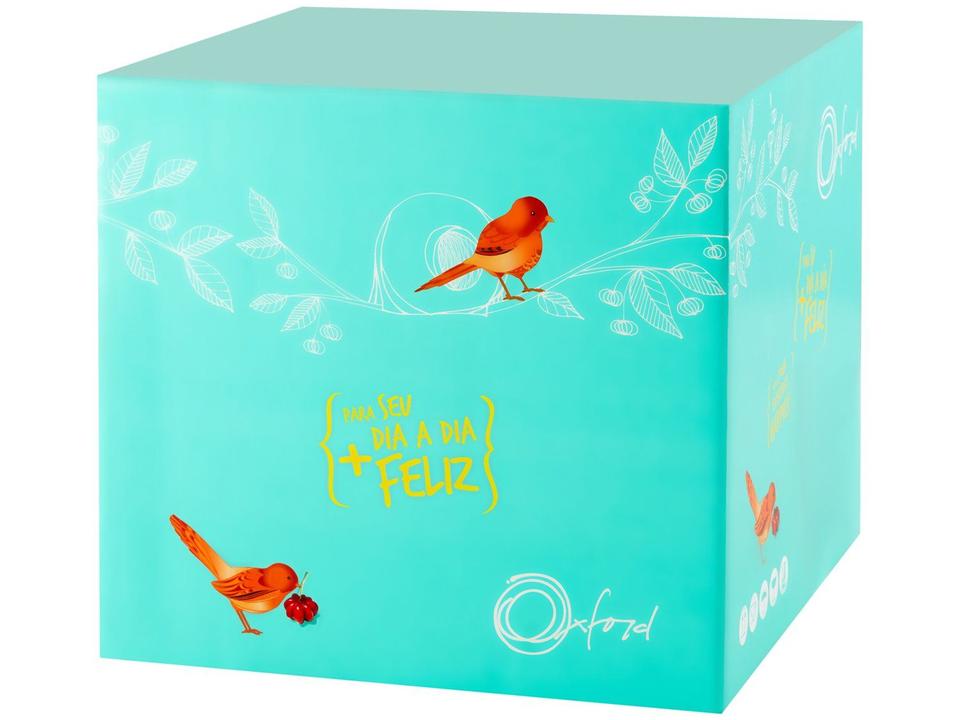 Aparelho de Jantar e Chá 20 Peças Oxford de Cerâmica Bege e Marrom Redondo Unni Brisa - 14