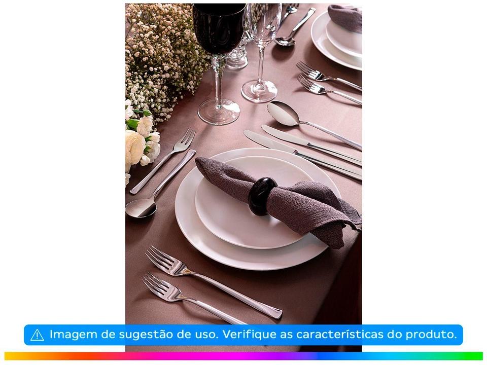 Aparelho de Jantar e Chá 20 Peças Tramontina de Porcelana Branco Redondo Silvia - 2