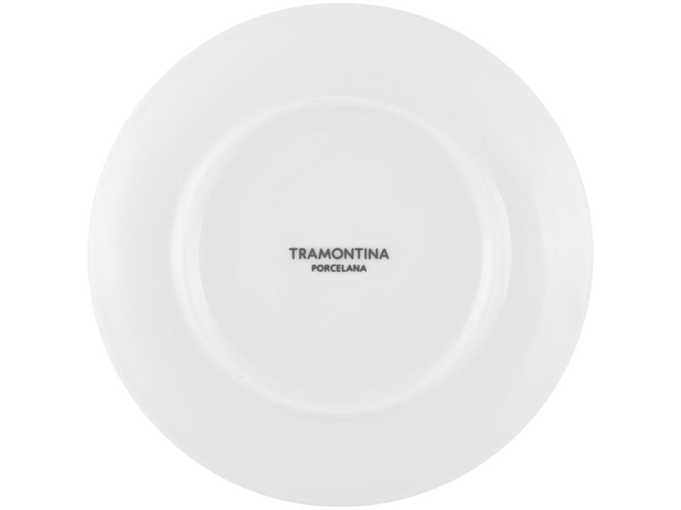 Aparelho de Jantar e Chá 20 Peças Tramontina de Porcelana Branco Redondo Silvia - 16