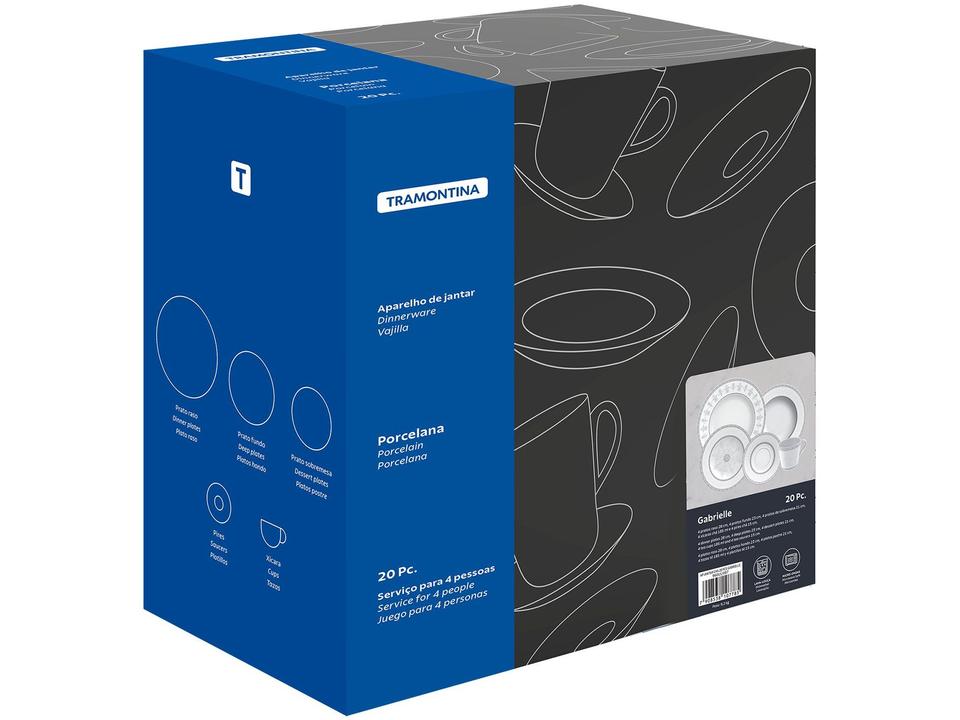 Aparelho de Jantar e Chá 20 Peças Tramontina - 9