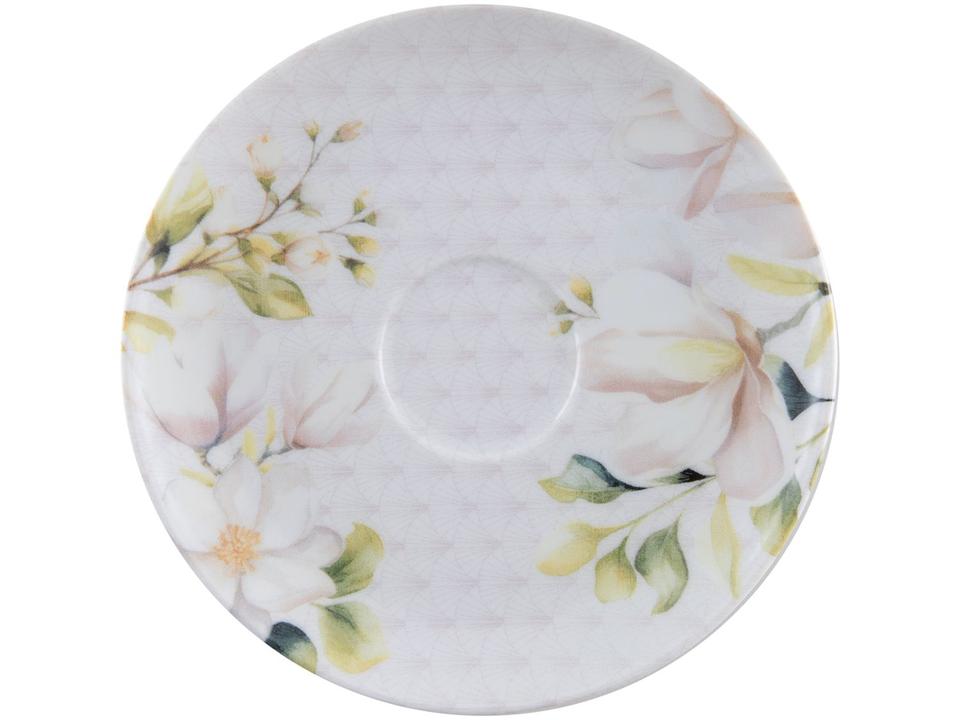 Aparelho de Jantar e Chá 20 Peças Tramontina Redondo de Porcelana Branco Magnólia 96589034 - 8