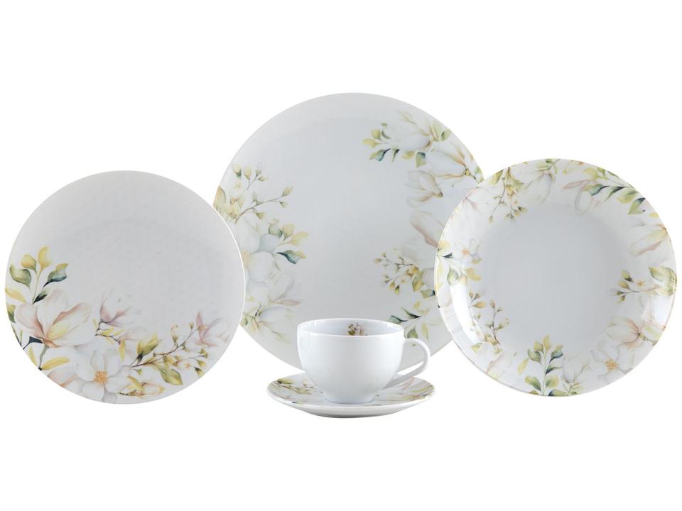 Aparelho de Jantar e Chá 20 Peças Tramontina Redondo de Porcelana Branco Magnólia 96589034 - 3