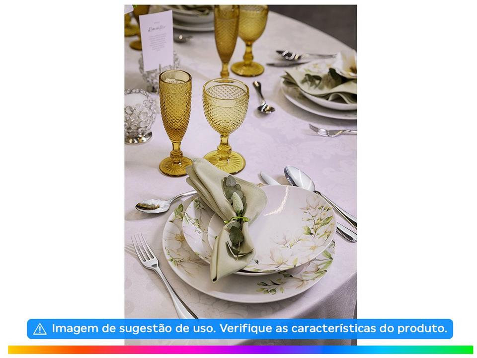 Aparelho de Jantar e Chá 20 Peças Tramontina Redondo de Porcelana Branco Magnólia 96589034 - 2