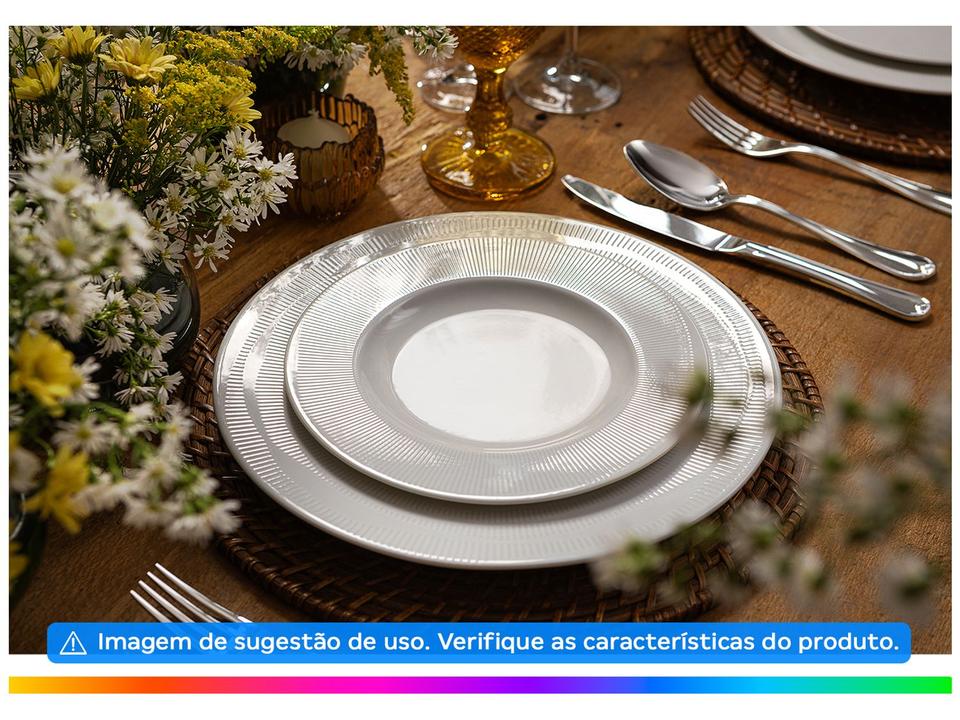 Aparelho de Jantar e Chá 20 Peças Tramontina Redondo de Porcelana Branco Nexus 96589046 - 3