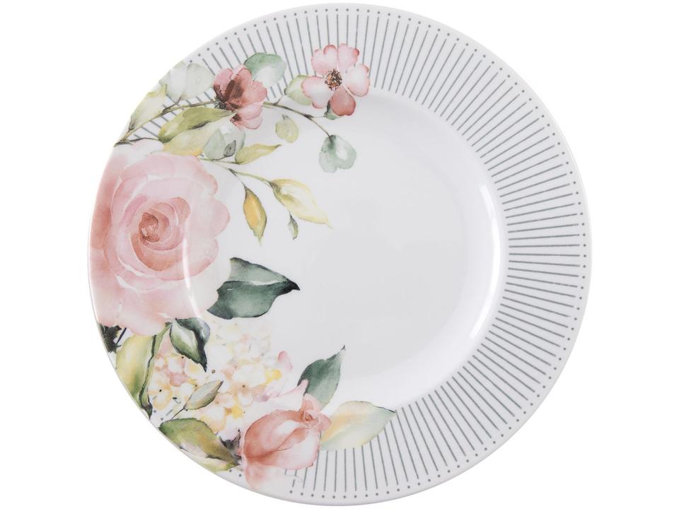 Aparelho de Jantar e Chá 20 Peças Tramontina Redondo de Porcelana Branco Ornatta 96589050 - 9