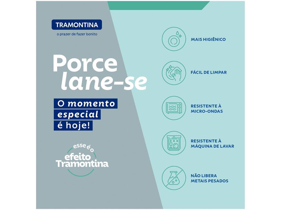 Aparelho de Jantar e Chá 20 Peças Tramontina Redondo de Porcelana Street 96589030 - 3