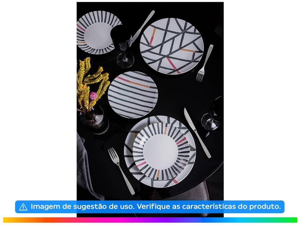 Aparelho de Jantar e Chá 20 Peças Tramontina Redondo de Porcelana Street 96589030 - 2