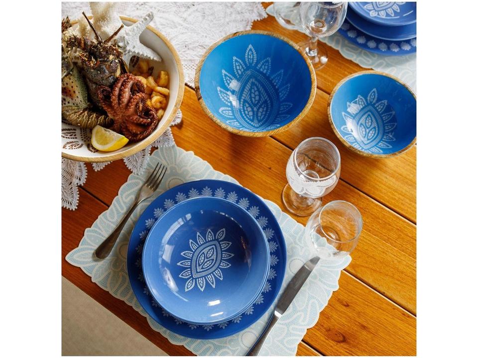 Aparelho de Jantar Mandacaru Martha Medeiros Céu 12 Peças - 4