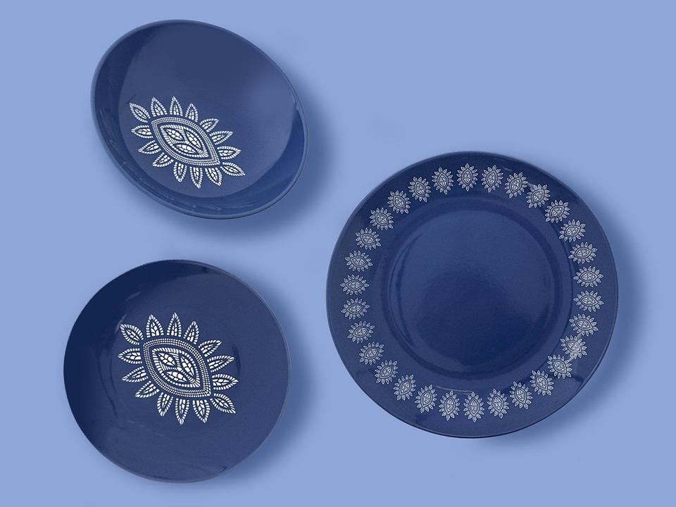 Aparelho de Jantar Mandacaru Martha Medeiros Céu 12 Peças - 11