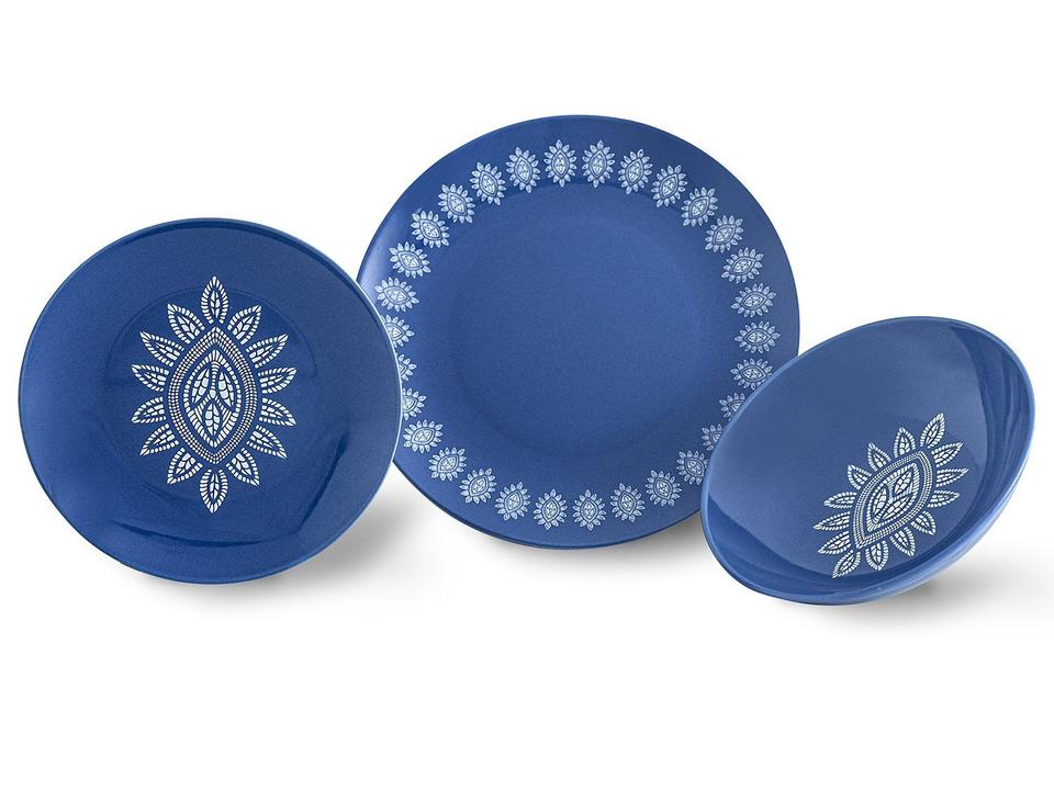 Aparelho de Jantar Mandacaru Martha Medeiros Céu 12 Peças - 8