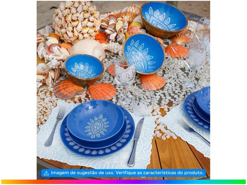 Aparelho de Jantar Mandacaru Martha Medeiros Céu 12 Peças - 1