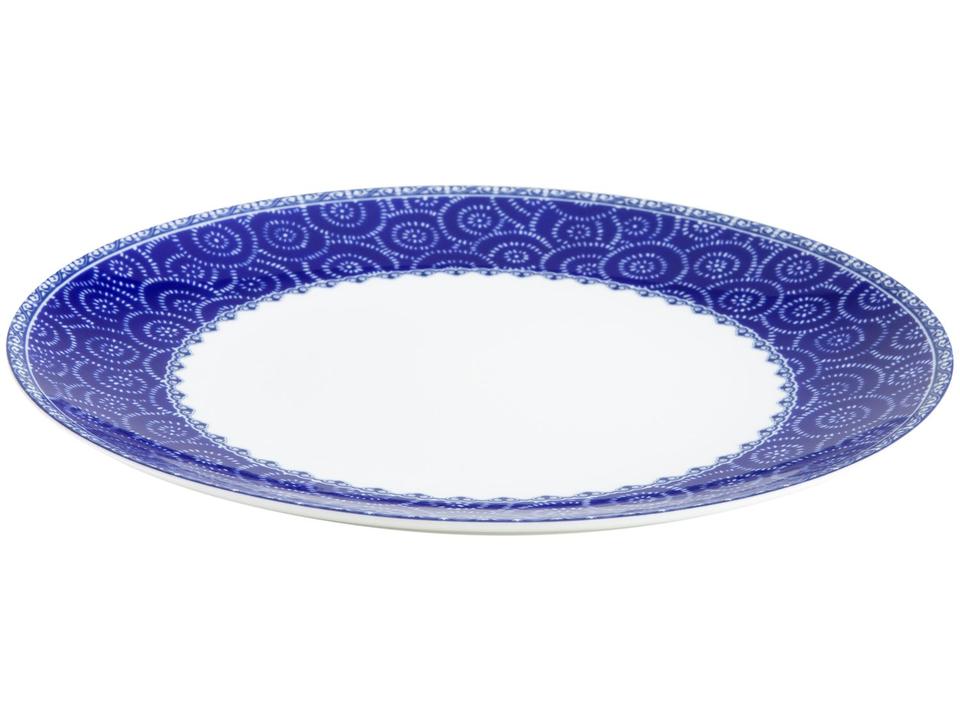 Aparelho de Jantar Sobremesa e Chá 20 Peças Tramontina de Porcelana Azul Redondo Umeko - 8