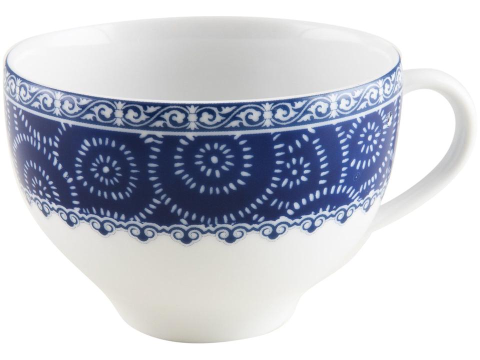 Aparelho de Jantar Sobremesa e Chá 20 Peças Tramontina de Porcelana Azul Redondo Umeko - 10
