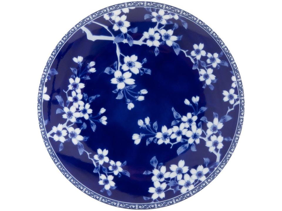Aparelho de Jantar Sobremesa e Chá 20 Peças Tramontina de Porcelana Azul Redondo Umeko - 3