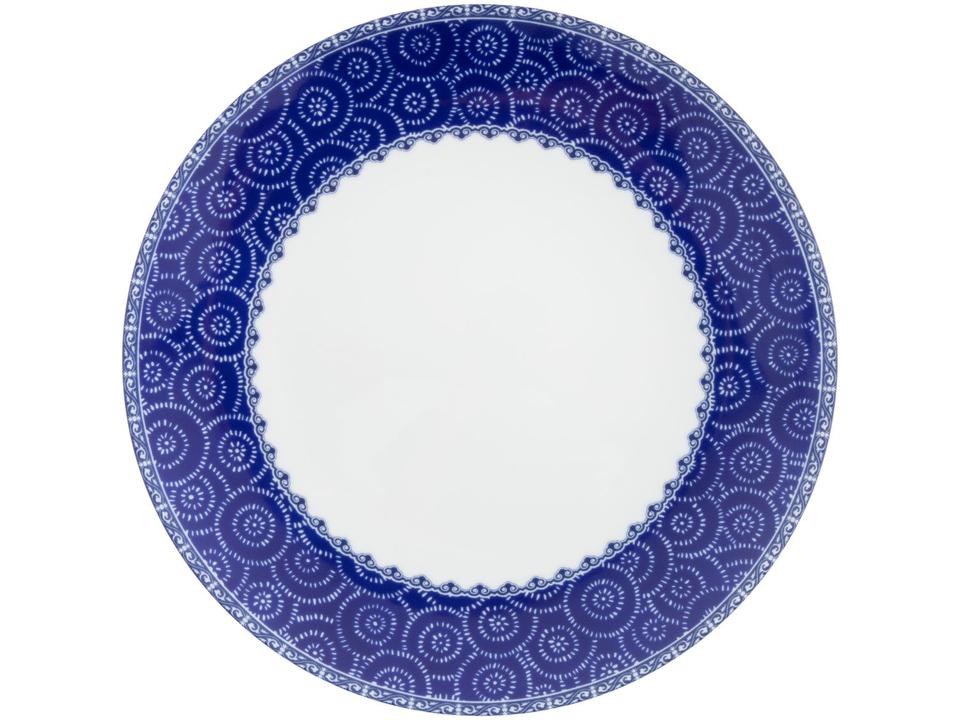 Aparelho de Jantar Sobremesa e Chá 20 Peças Tramontina de Porcelana Azul Redondo Umeko - 6
