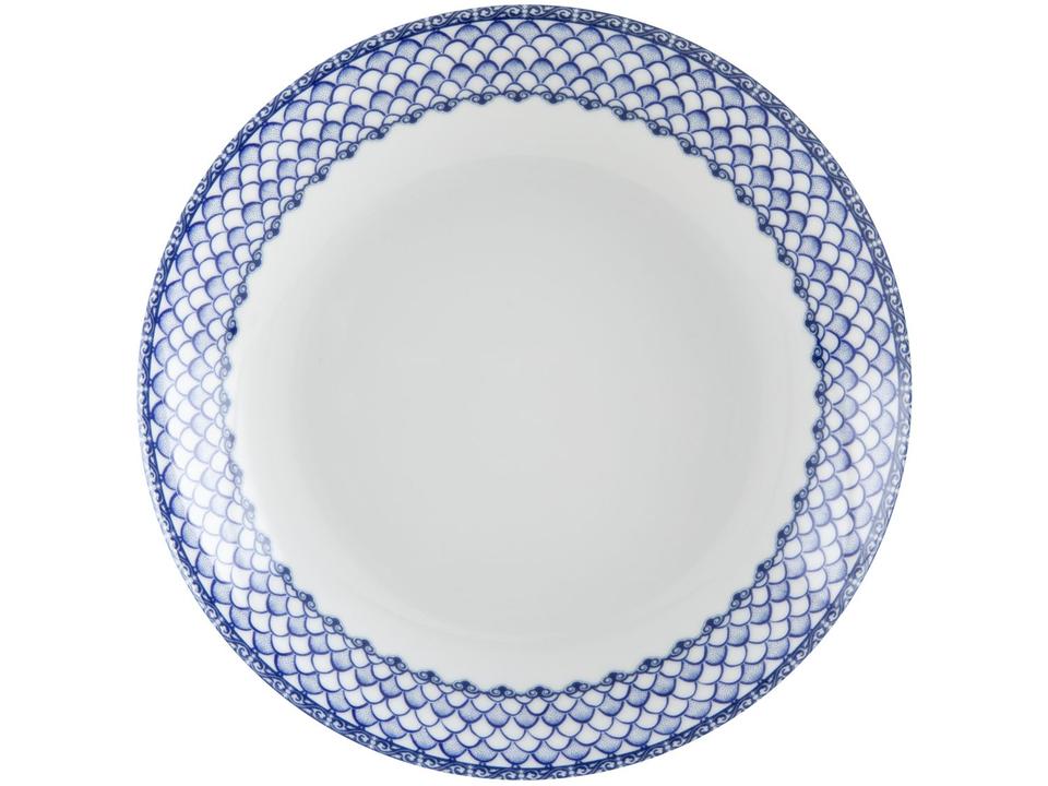 Aparelho de Jantar Sobremesa e Chá 20 Peças Tramontina de Porcelana Azul Redondo Umeko - 5