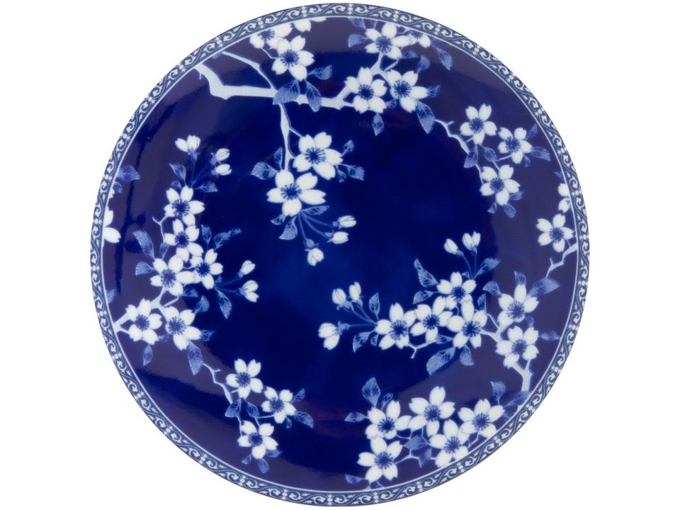 Aparelho de Jantar Sobremesa e Chá 20 Peças Tramontina de Porcelana Azul Redondo Umeko - 3