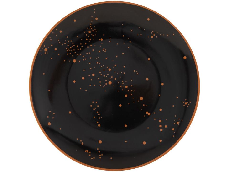 Aparelho de Jantar Sobremesa e Chá 20 Peças Tramontina de Porcelana Preto Redondo Valentina - 3