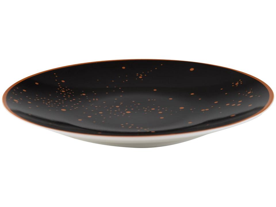 Aparelho de Jantar Sobremesa e Chá 20 Peças Tramontina de Porcelana Preto Redondo Valentina - 7