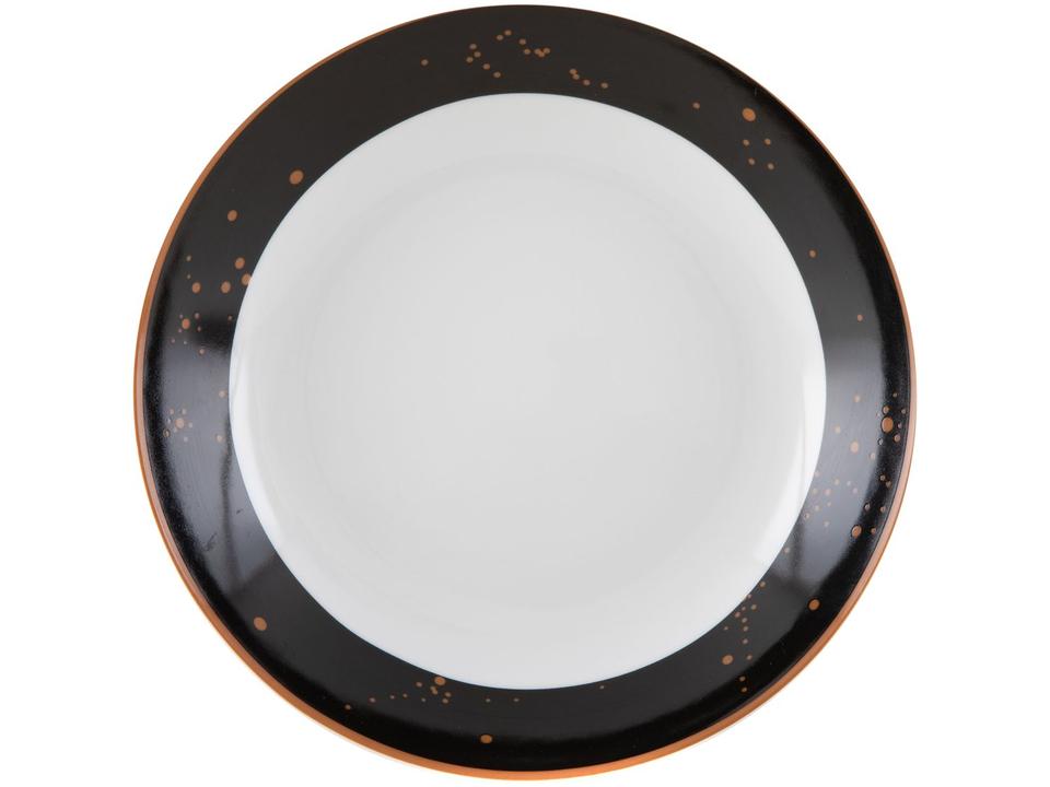 Aparelho de Jantar Sobremesa e Chá 20 Peças Tramontina de Porcelana Preto Redondo Valentina - 5