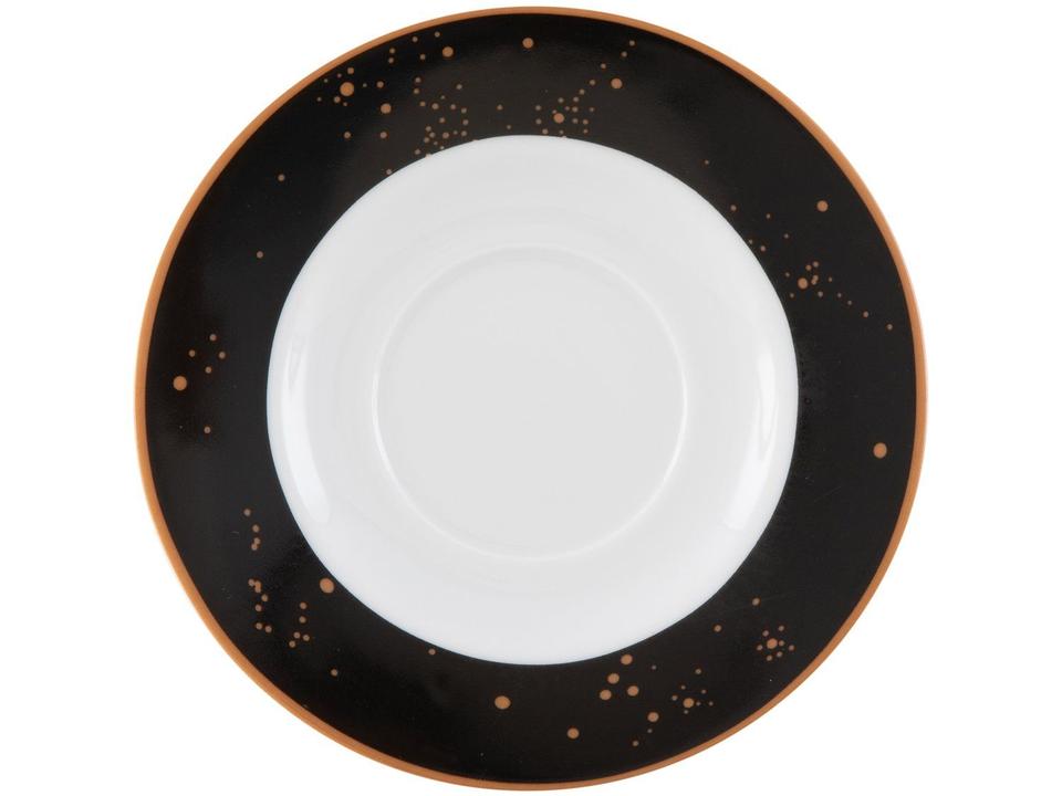 Aparelho de Jantar Sobremesa e Chá 20 Peças Tramontina de Porcelana Preto Redondo Valentina - 6