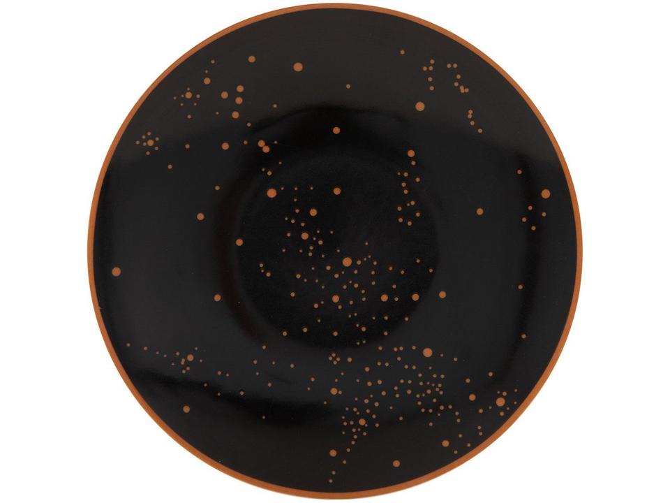 Aparelho de Jantar Sobremesa e Chá 20 Peças Tramontina de Porcelana Preto Redondo Valentina - 4