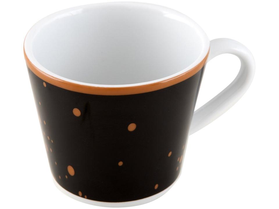 Aparelho de Jantar Sobremesa e Chá 20 Peças Tramontina de Porcelana Preto Redondo Valentina - 9