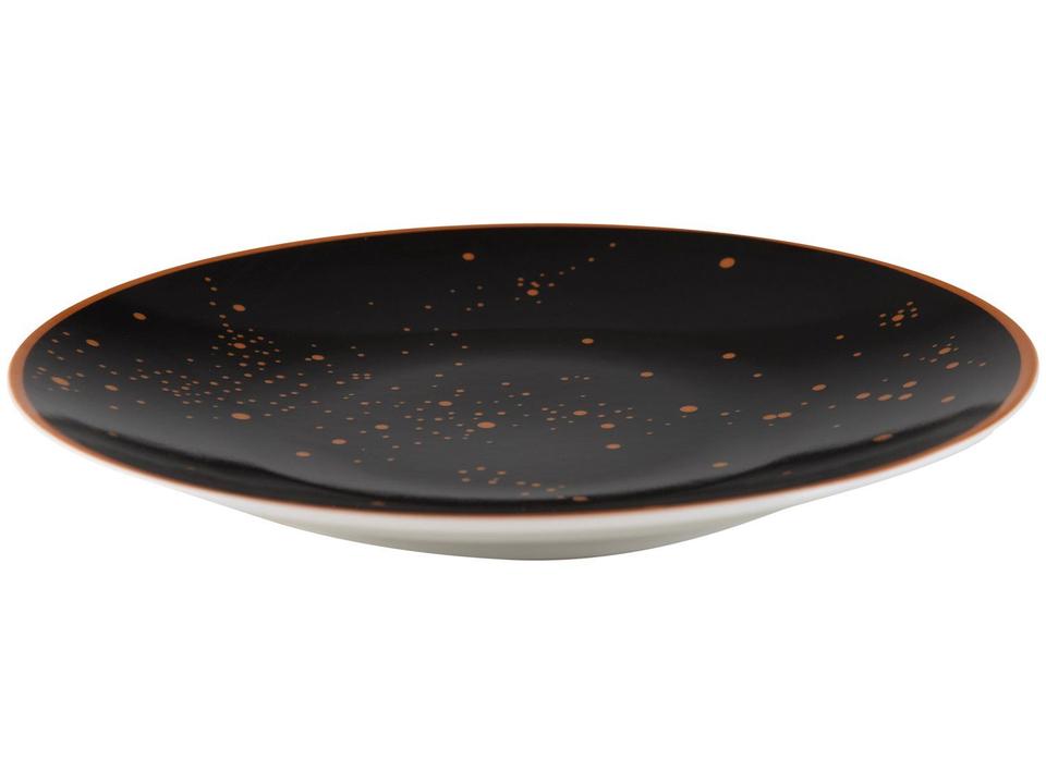 Aparelho de Jantar Sobremesa e Chá 20 Peças Tramontina de Porcelana Preto Redondo Valentina - 7