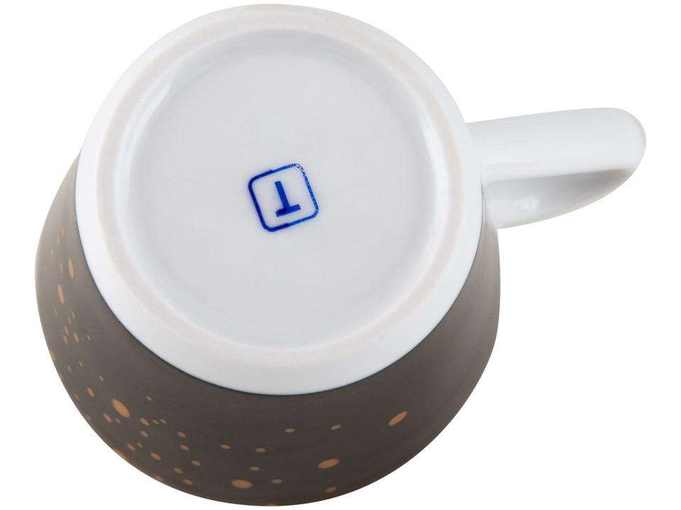 Aparelho de Jantar Sobremesa e Chá 20 Peças Tramontina de Porcelana Preto Redondo Valentina - 10