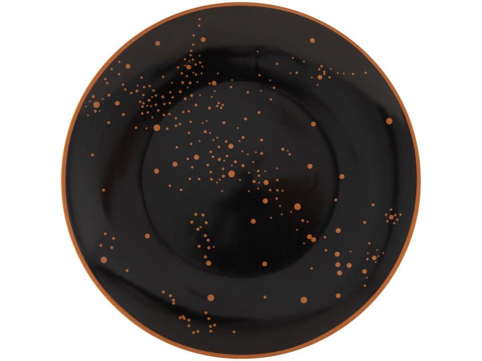 Aparelho de Jantar Sobremesa e Chá 20 Peças Tramontina de Porcelana Preto Redondo Valentina - 3