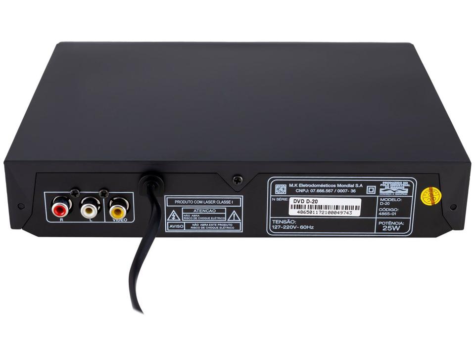 Aparelho de Karaokê DVD Player Mondial D-20 - 4