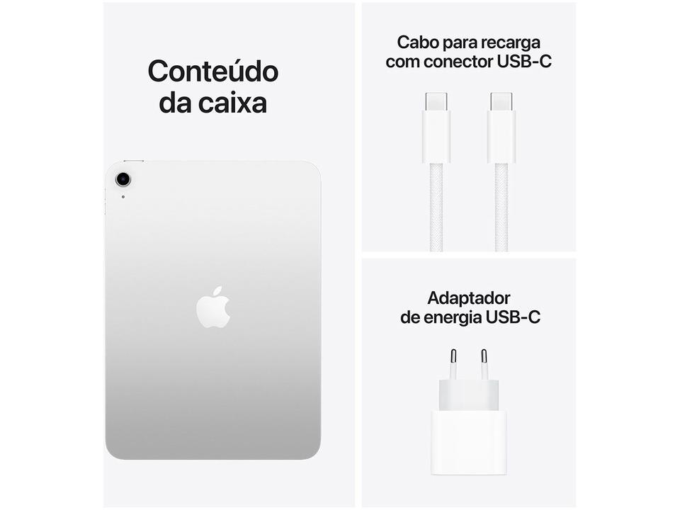 Apple iPad 11" Chip A16 Wi-Fi 128GB Prateado - 7