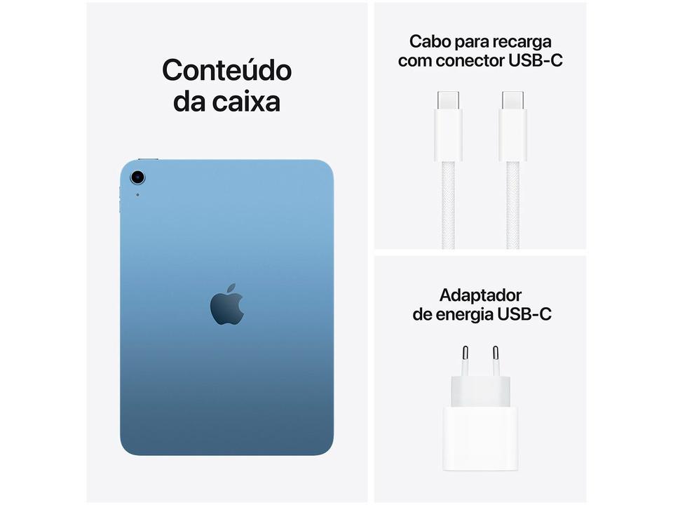 Apple iPad 11" Chip A16 Wi-Fi 256GB Azul - 7