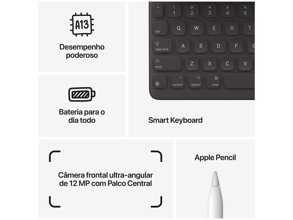 Apple iPad 9ª Geração A13 Bionic 10,2” Wi-Fi 64GB - 6