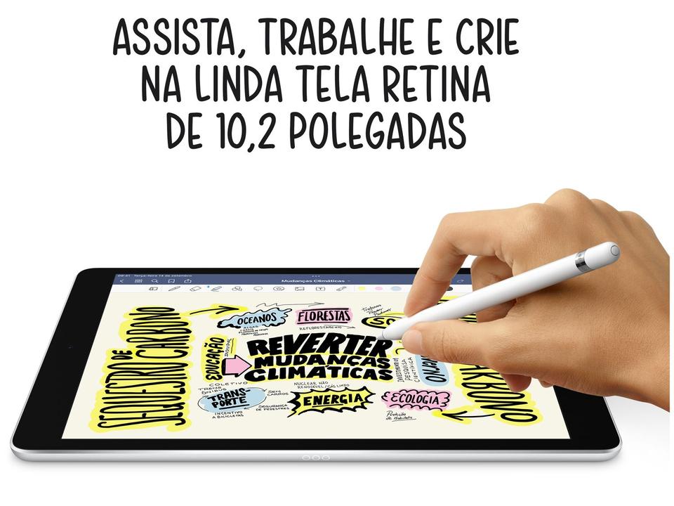 Apple iPad 9ª Geração A13 Bionic 10,2” Wi-Fi 64GB - 3