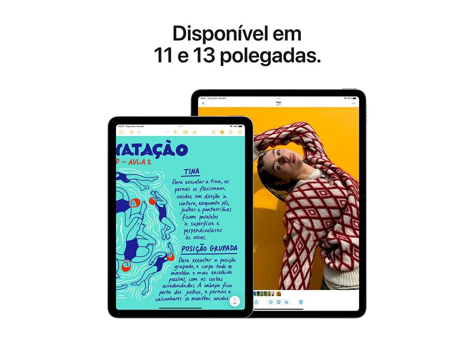 Apple iPad Air de 11" Chip M3 Wi-Fi 128GB Cinza Espacial - 3