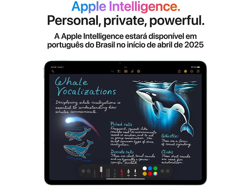 Apple iPad Air de 13" Chip M3 Wi-Fi + Cellular 128GB Cinza Espacial - 4