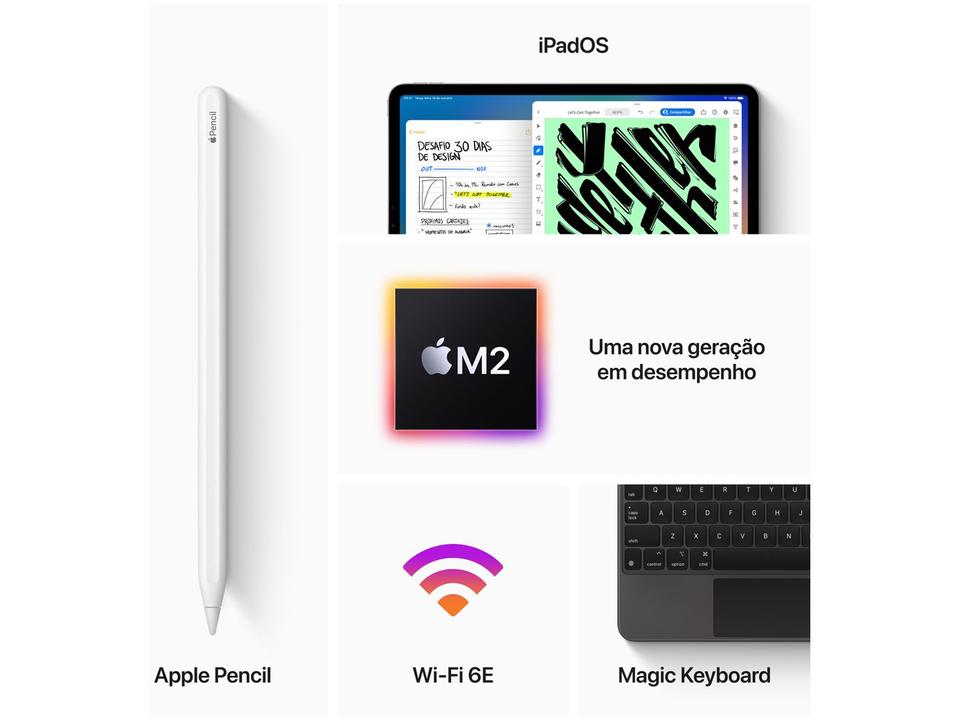 Apple iPad Pro 11” 4ª Geração Wi-Fi + Cellular - 512GB Cinza-espacial - 6