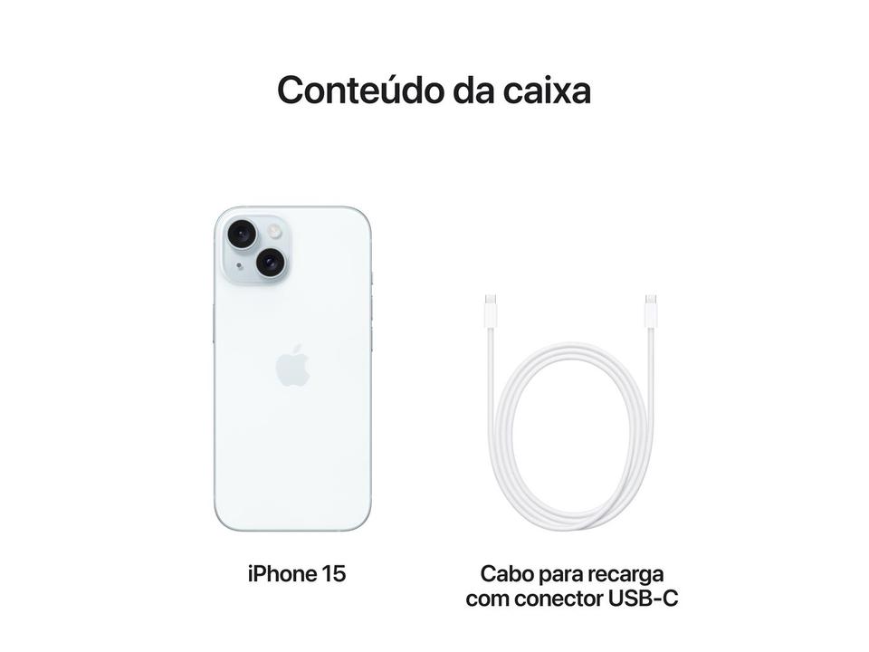 Apple iPhone 15 128GB Azul 6,1" 48MP iOS 5G - 8