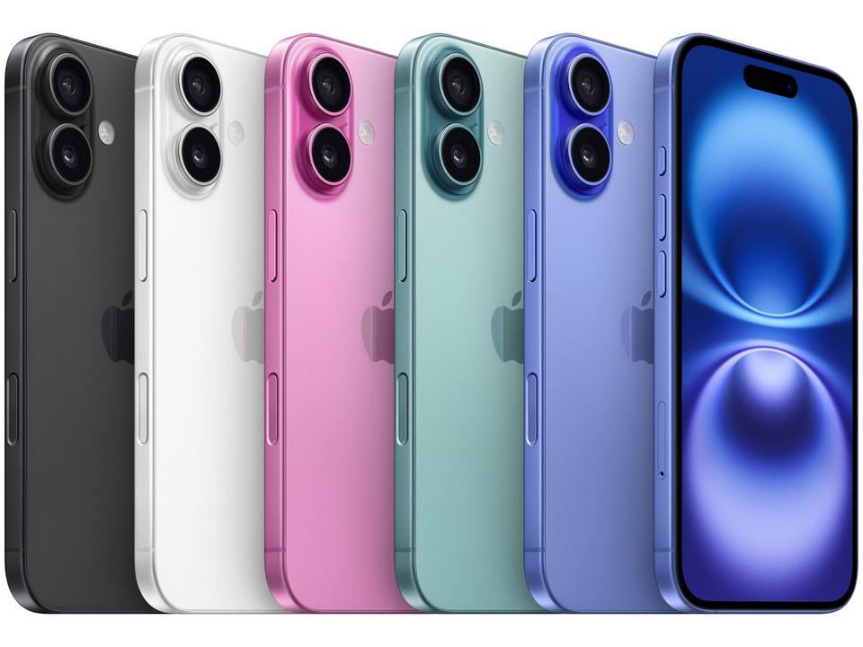 Apple iPhone 16 128GB Branco 6,1" 48MP iOS 5G - 5