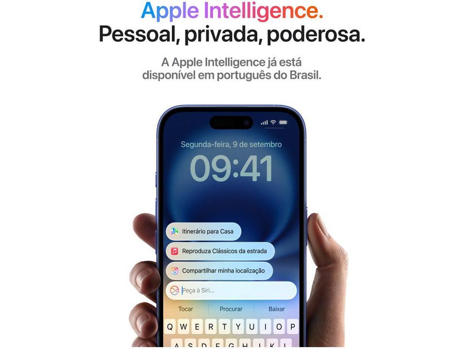 Apple iPhone 16 256GB Preto 6,1" 48MP iOS 5G - 6